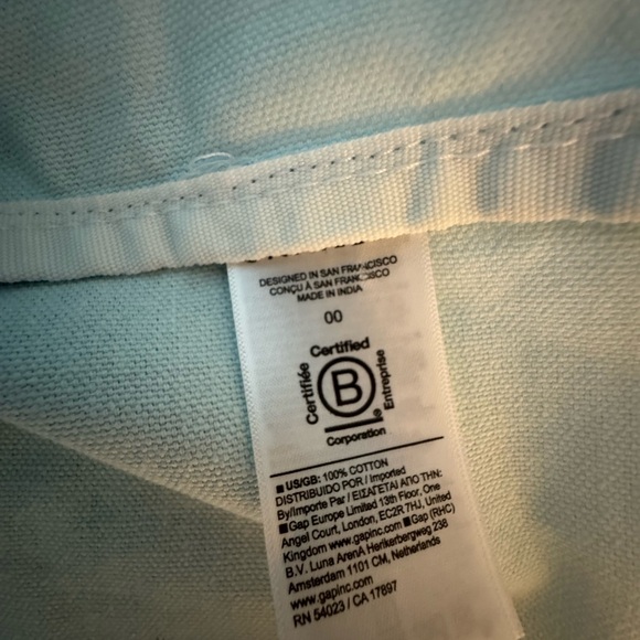 Athleta Ombre Blue and White Tote Bag - Picture 3 of 4